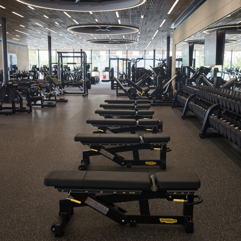 Long shot of weights benches
Ravelin Internal Photos