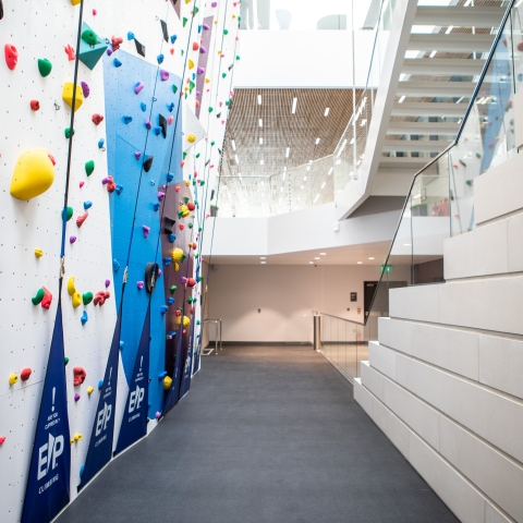 Ravelin Centre Interior Climbing and Bouldering Wall