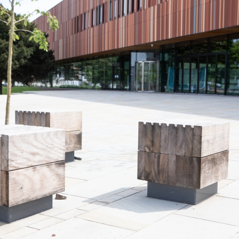 External shots of Ravelin Building, new sports facility