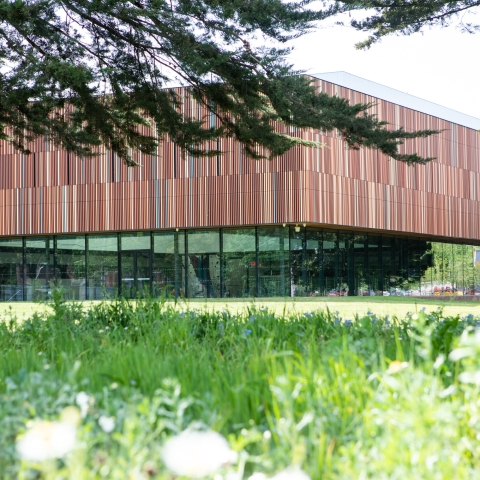 External shots of Ravelin Building, new sports facility
