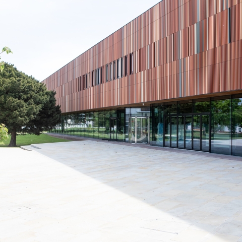 External shots of Ravelin Building, new sports facility