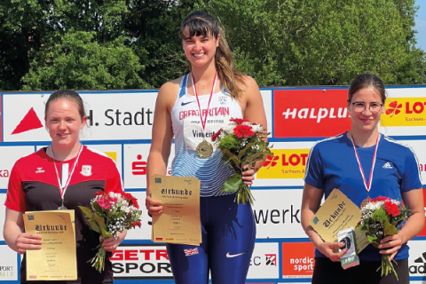 Serena Vicnent on podium