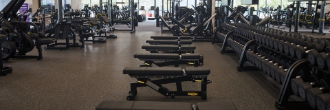 Long shot of weights benches
Ravelin Internal Photos