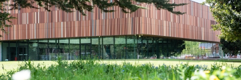 External shots of Ravelin Building, new sports facility