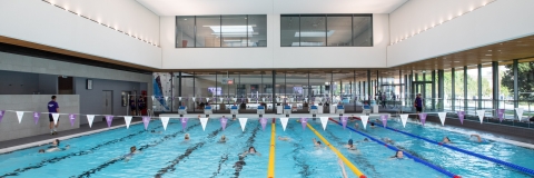 Wide shot of the Swimming Pool in use - Ravelin Activities