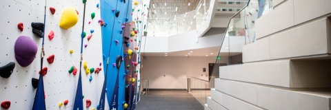 Ravelin Centre Interior Climbing and Bouldering Wall