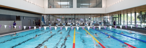 Wide shot of the Swimming Pool in use - Ravelin Activities