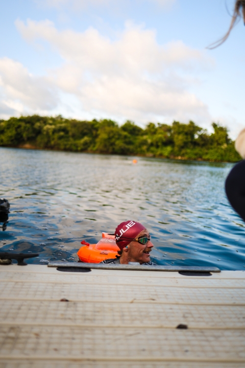 Daryl Green swimming