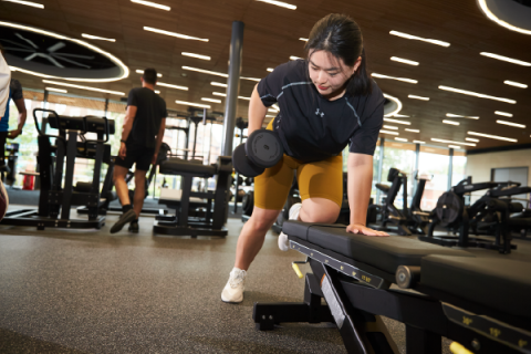 Girl in gym