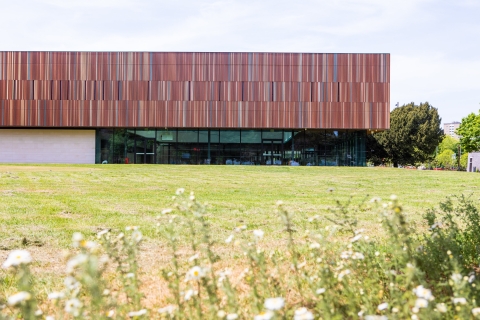 External shots of Ravelin Building, new sports facility