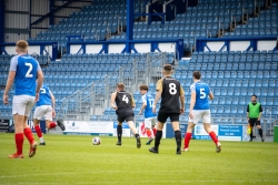 Students vs Staff match at Fratton Park