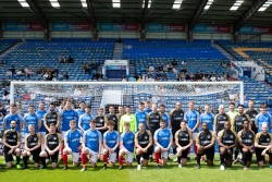 Students vs Staff football match teams from 2023