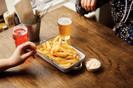 Diners sharing bowl of chips at Southsea Village
The Southsea Village - Palmerston Road - City Guide 2022