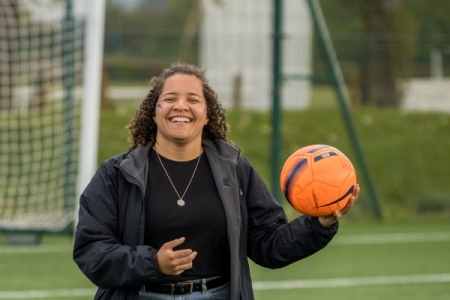 Louise at sport event